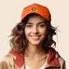image:imageDALIX Gelato Frog Embroidered Womens Cotton Dad Hat Baseball Cap AdjustableOrange