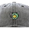 image:imageDALIX Gelato Frog Embroidered Womens Cotton Dad Hat Baseball Cap AdjustableWashed Black