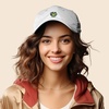 image:imageDALIX Gelato Frog Embroidered Womens Cotton Dad Hat Baseball Cap AdjustableWhite