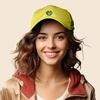 image:imageDALIX Gelato Frog Embroidered Womens Cotton Dad Hat Baseball Cap AdjustableYellow