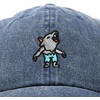 image:imageDALIX Werewolf Embroidered Baseball Dad CapWashed Navy Blue