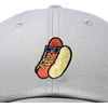 image:imageDALIX Hot Dog Embroidered Cap Cotton Baseball Summer Cool Dad Hat MensGray