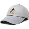 image:imageDALIX Hot Dog Embroidered Cap Cotton Baseball Summer Cool Dad Hat MensGray
