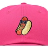 image:imageDALIX Hot Dog Embroidered Cap Cotton Baseball Summer Cool Dad Hat MensHot Pink