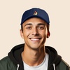 image:imageDALIX Hot Dog Embroidered Cap Cotton Baseball Summer Cool Dad Hat MensNavy Blue