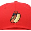 image:imageDALIX Hot Dog Embroidered Cap Cotton Baseball Summer Cool Dad Hat MensRed