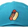 image:imageDALIX Hot Dog Embroidered Cap Cotton Baseball Summer Cool Dad Hat MensTeal