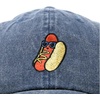 image:imageDALIX Hot Dog Embroidered Cap Cotton Baseball Summer Cool Dad Hat MensWashed Navy Blue