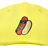 image:imageDALIX Hot Dog Embroidered Cap Cotton Baseball Summer Cool Dad Hat MensYellow
