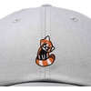 image:imageDALIX Red Panda Embroidered Cotton Dad Hat Cute Animal Adjustable Baseball Cap for Outdoor Style WomensGray
