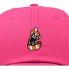 image:imageDALIX Red Panda Embroidered Cotton Dad Hat Cute Animal Adjustable Baseball Cap for Outdoor Style WomensHot Pink