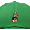 image:imageDALIX Red Panda Embroidered Cotton Dad Hat Cute Animal Adjustable Baseball Cap for Outdoor Style WomensKelly Green