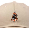image:imageDALIX Red Panda Embroidered Cotton Dad Hat Cute Animal Adjustable Baseball Cap for Outdoor Style WomensKhaki