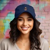 image:imageDALIX Red Panda Embroidered Cotton Dad Hat Cute Animal Adjustable Baseball Cap for Outdoor Style WomensNavy Blue