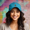 image:imageDALIX Red Panda Embroidered Cotton Dad Hat Cute Animal Adjustable Baseball Cap for Outdoor Style WomensTeal