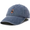 image:imageDALIX Red Panda Embroidered Cotton Dad Hat Cute Animal Adjustable Baseball Cap for Outdoor Style WomensWashed Navy Blue