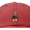 image:imageDALIX Red Panda Embroidered Cotton Dad Hat Cute Animal Adjustable Baseball Cap for Outdoor Style WomensWashed Red