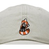 image:imageDALIX Red Panda Embroidered Cotton Dad Hat Cute Animal Adjustable Baseball Cap for Outdoor Style WomensWashed Stone White