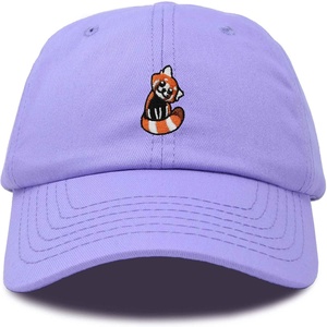image:imageDALIX Red Panda Embroidered Cotton Dad Hat Cute Animal Adjustable Baseball Cap for Outdoor Style WomensLavender