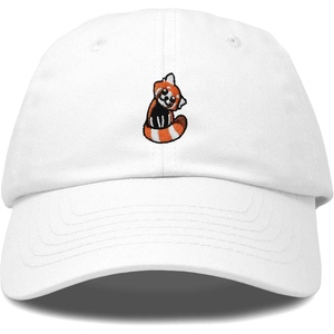 image:imageDALIX Red Panda Embroidered Cotton Dad Hat Cute Animal Adjustable Baseball Cap for Outdoor Style WomensWhite