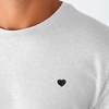 image:imageDALIX Lil Heart Midweight Cotton Short Sleeve Summer Tee MensAsh Gray