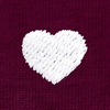 image:imageDALIX Lil Heart Midweight Cotton Short Sleeve Summer Tee MensMaroon