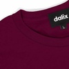 image:imageDALIX Lil Heart Midweight Cotton Short Sleeve Summer Tee MensMaroon