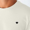 image:imageDALIX Lil Heart Midweight Cotton Short Sleeve Summer Tee MensNatural