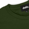image:imageDALIX Lil Heart Midweight Cotton Short Sleeve Summer Tee MensOlive
