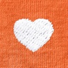 image:imageDALIX Lil Heart Midweight Cotton Short Sleeve Summer Tee MensOrange