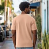 image:imageDALIX Lil Heart Midweight Cotton Short Sleeve Summer Tee MensPeach