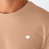 image:imageDALIX Lil Heart Midweight Cotton Short Sleeve Summer Tee MensPeach