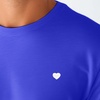 image:imageDALIX Lil Heart Midweight Cotton Short Sleeve Summer Tee MensRoyal Blue