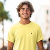 image:imageDALIX Lil Heart Midweight Cotton Short Sleeve Summer Tee MensYellow