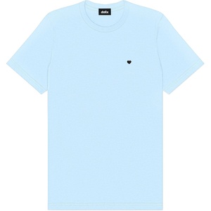 image:imageDALIX Lil Heart Midweight Cotton Short Sleeve Summer Tee MensBaby Blue