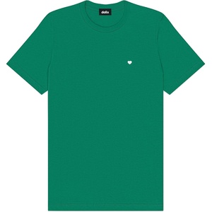 image:imageDALIX Lil Heart Midweight Cotton Short Sleeve Summer Tee MensKelly Green
