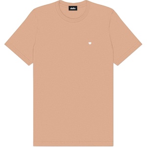 image:imageDALIX Lil Heart Midweight Cotton Short Sleeve Summer Tee MensPeach