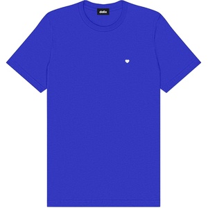 image:imageDALIX Lil Heart Midweight Cotton Short Sleeve Summer Tee MensRoyal Blue