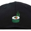 image:imageDALIX Sushi Roll Embroidered Maki Cotton Dad Hat Baseball Cap Adjustable WomensBlack