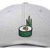 image:imageDALIX Sushi Roll Embroidered Maki Cotton Dad Hat Baseball Cap Adjustable WomensGray