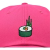 image:imageDALIX Sushi Roll Embroidered Maki Cotton Dad Hat Baseball Cap Adjustable WomensHot Pink