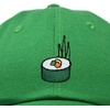 image:imageDALIX Sushi Roll Embroidered Maki Cotton Dad Hat Baseball Cap Adjustable WomensKelly Green