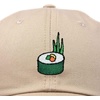image:imageDALIX Sushi Roll Embroidered Maki Cotton Dad Hat Baseball Cap Adjustable WomensKhaki