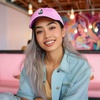 image:imageDALIX Sushi Roll Embroidered Maki Cotton Dad Hat Baseball Cap Adjustable WomensLight Pink