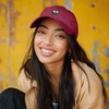 image:imageDALIX Sushi Roll Embroidered Maki Cotton Dad Hat Baseball Cap Adjustable WomensMaroon