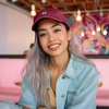 image:imageDALIX Sushi Roll Embroidered Maki Cotton Dad Hat Baseball Cap Adjustable WomensMaroon