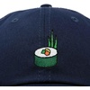 image:imageDALIX Sushi Roll Embroidered Maki Cotton Dad Hat Baseball Cap Adjustable WomensNavy Blue