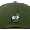 image:imageDALIX Sushi Roll Embroidered Maki Cotton Dad Hat Baseball Cap Adjustable WomensOlive