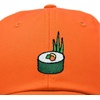 image:imageDALIX Sushi Roll Embroidered Maki Cotton Dad Hat Baseball Cap Adjustable WomensOrange