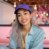 image:imageDALIX Sushi Roll Embroidered Maki Cotton Dad Hat Baseball Cap Adjustable WomensPurple
